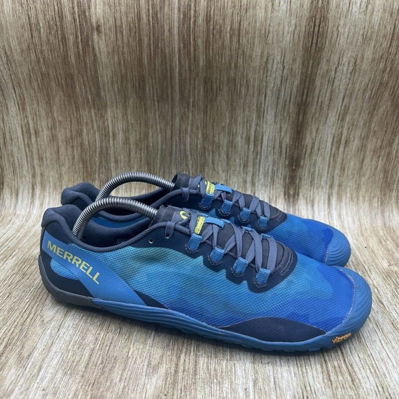 Merrell Shoes Merrell Vapor Glove 4 Barefoot Running Shoes Blue